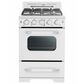 Unique Appliances Classic Retro 24" Compact Convection Gas Range in Marshmallow White, , large