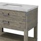 Lexora Home Norwalk 36" Single Bathroom Vanity in Grey Oak with White Carrara Marble Top  and Rectangle Sink, , large