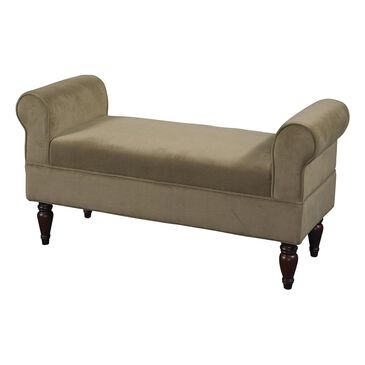 Linden Boulevard Lillian Bench in Coffee, , large