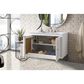 James Martin Vanities Athens 36" Single Bathroom Vanity in Glossy White with 3 cm Carrara White Marble Top and Rectangular Sink, , large