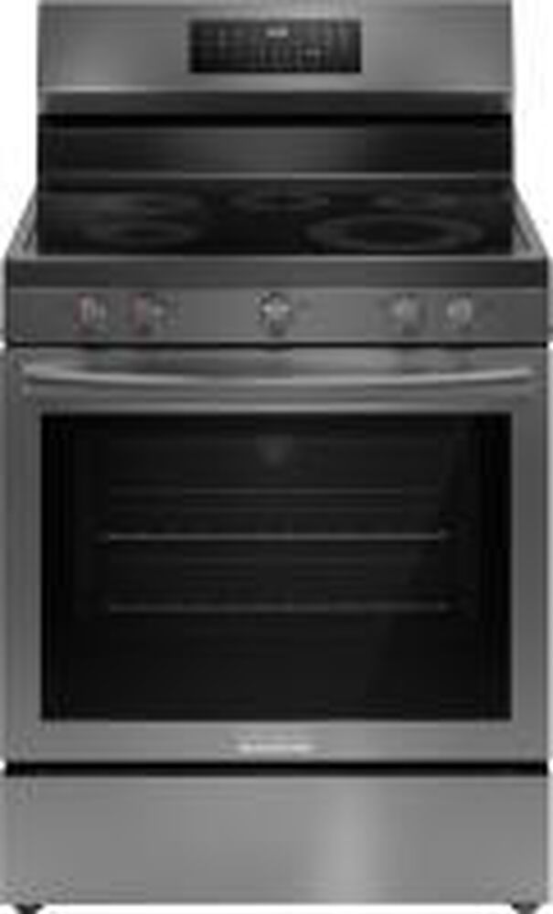Frigidaire Gallery 30&quot; Rear Control Electric Range with Total Convection in Black Stainless Steel, , large