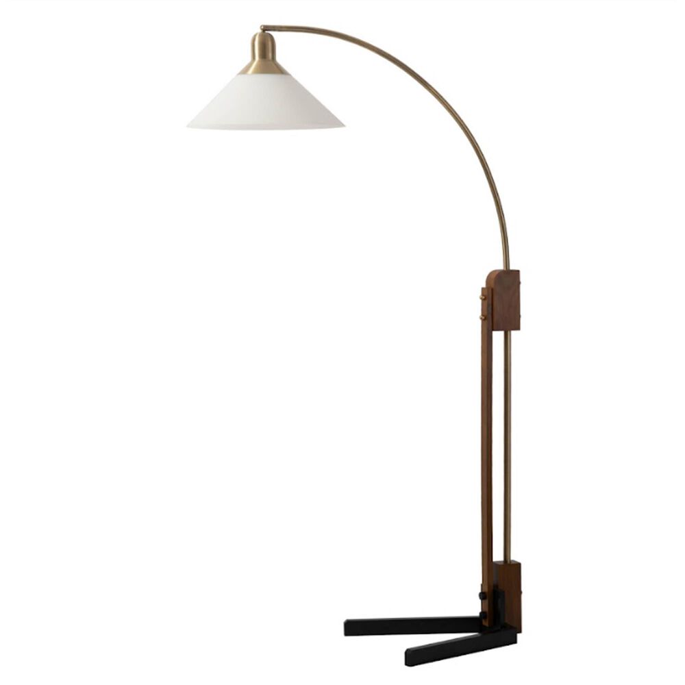 Nova Arc Lamp in Brass and Black, , large