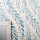 Safavieh Micro-Loop MLP170A 2"3" x 7" Ivory and Blue Runner, , large