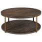 Uttermost Palisade Coffee Table in Coffee Oak and Antique Gold, , large
