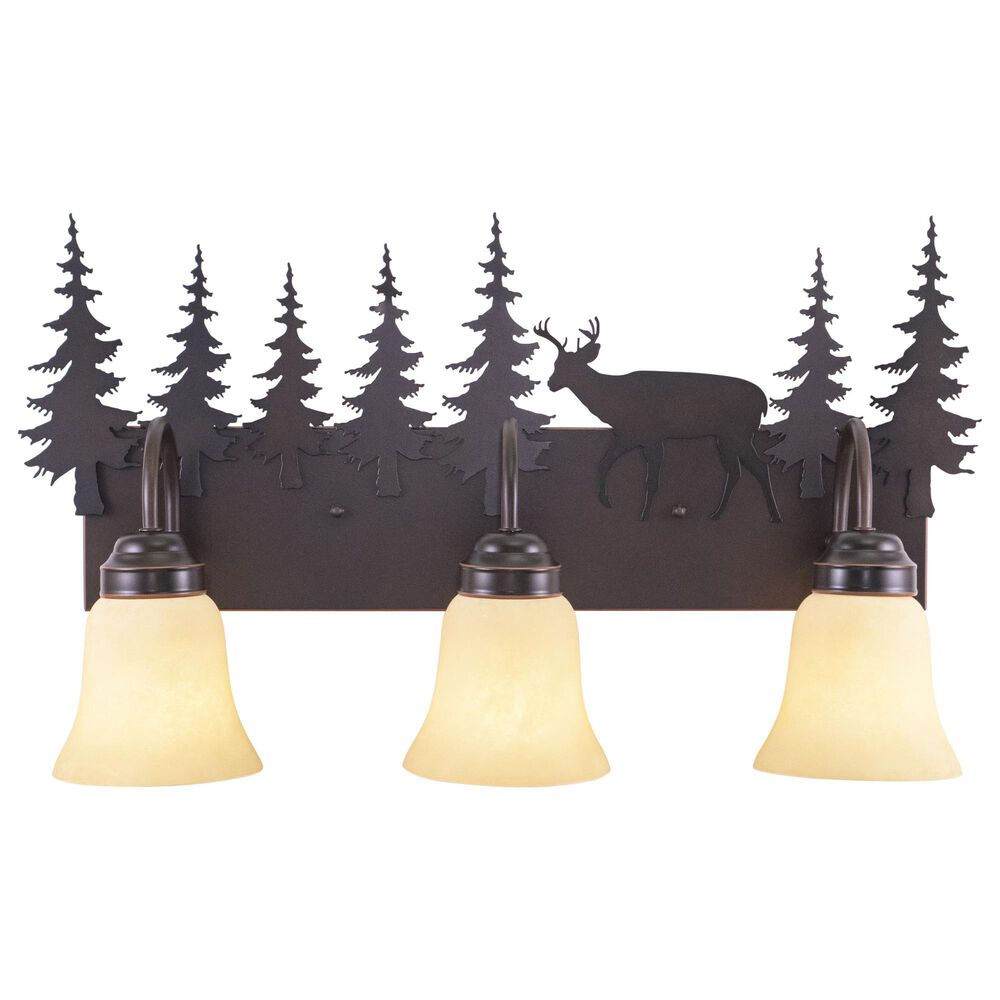 Vaxcel Bryce 3-Light Bathroom Vanity in Burnished Bronze, , large