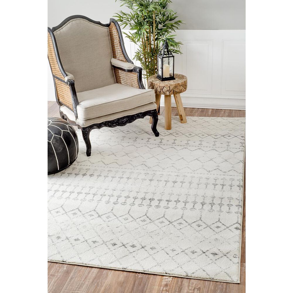 nuLOOM Bodrum RZBD16A6709 6'7" x 9' Grey Area Rug Nebraska Furniture