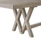 Golden Wave Furniture Coronado 78"-102" Dining Table in Khaki - Table Only, , large