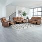 Simeon Collection Haywood Power Sofa with Power Headrests in Butternut, , large