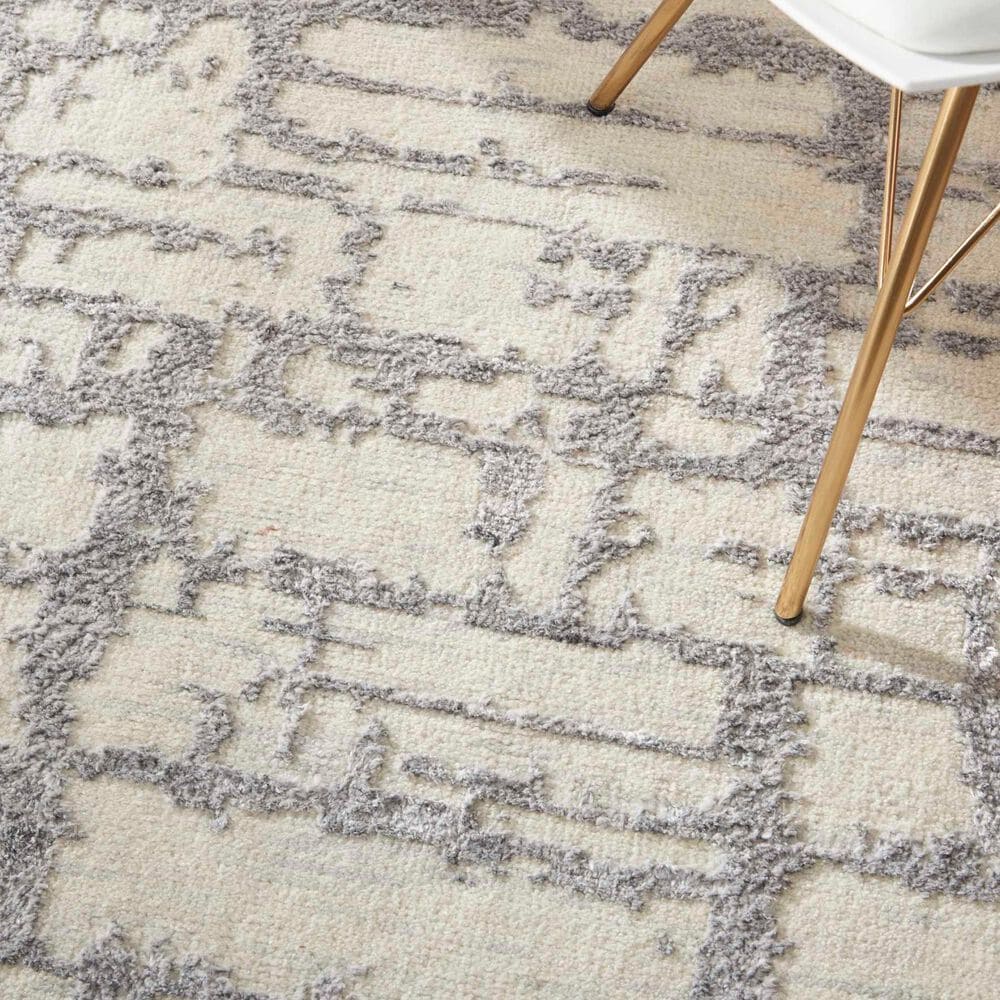 Nourison Luna 8&#39;6&quot; x 11&#39;6&quot; Ivory and Grey Area Rug, , large