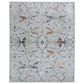 Feizy Melrose 39P4F 6"7" X 9"6" Blue and Multicolor Area Rug, , large