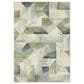 Oriental Weavers Branson Geometric Prisms 9"10" x 12"10" Blue and Green Area Rug, , large