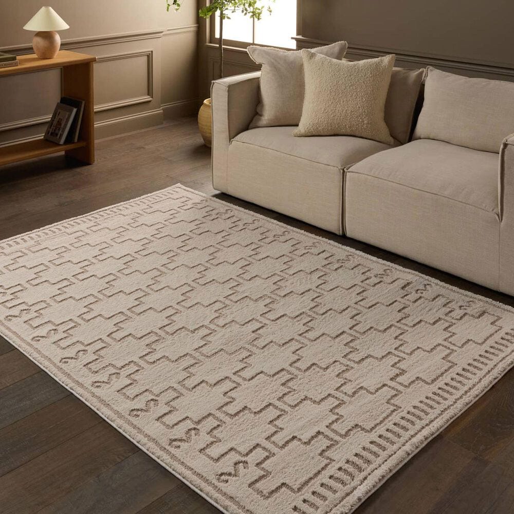 Jaipur Jaida Dawson 5&#39;3&quot; x 7&#39; Gray Morn, Humus and Coconut Milk Area Rug, , large