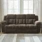 Ashley Frohn Manual Reclining Sofa in Chocolate, , large