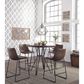 Ashley Centiar 24" Upholstered Counter Stool in Brown and Black, , large
