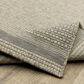Oriental Weavers Tortuga TR07A 1"10" x 7"6" Beige and Black Runner, , large