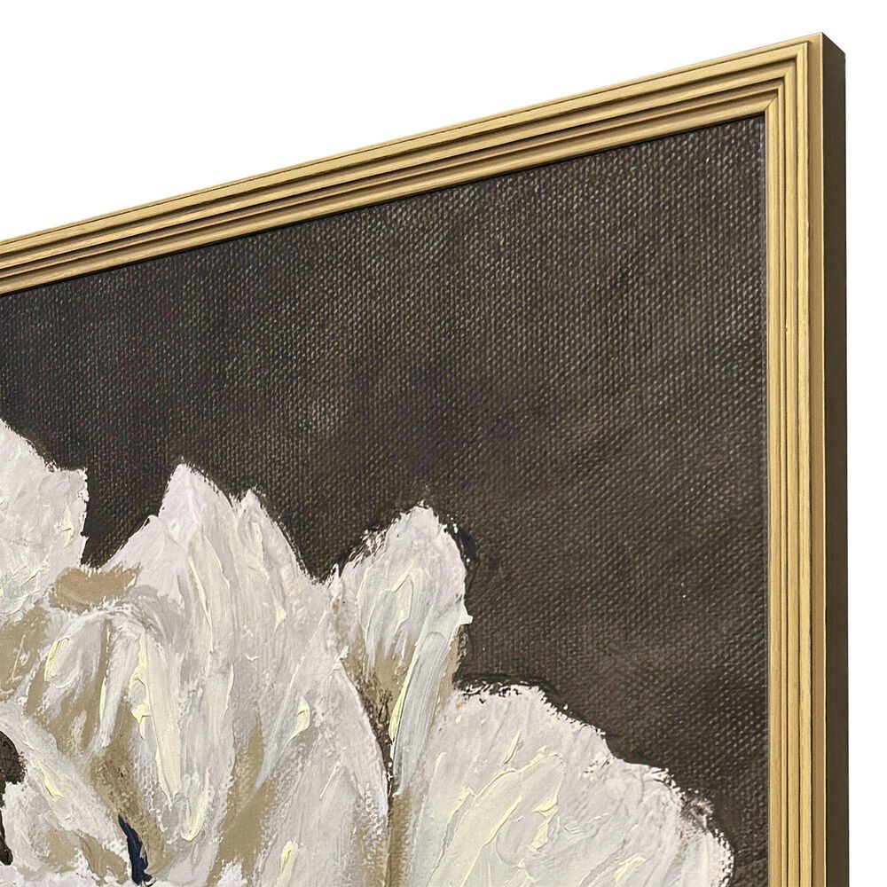 Paragon 38"Square Pretty Bloom Wall Art in White, , large