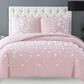 Pem America Christian Siriano Confetti Flowers 3-Piece Full/Queen Duvet Cover Set in Blush, , large