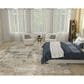 Nourison Sustainable Trends SUT04 9" x 12" Beige and Grey Area Rug, , large