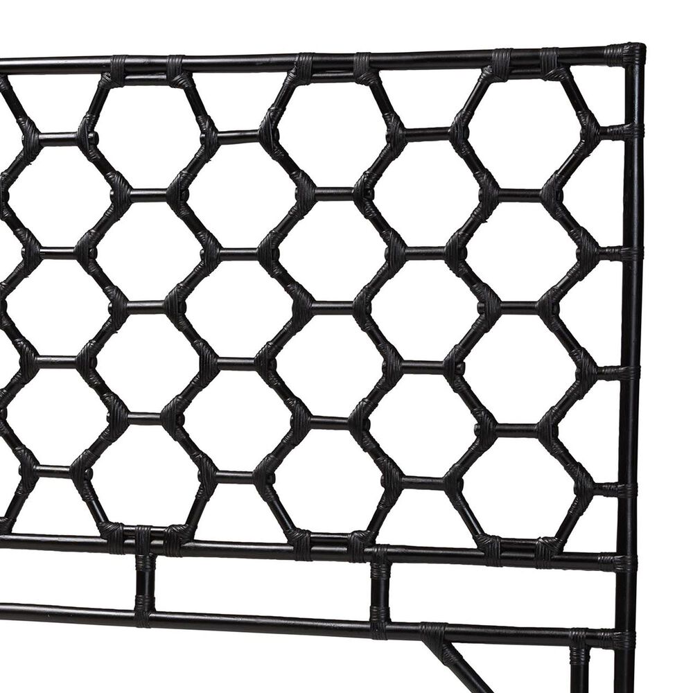 Baxton Studio Revonda Queen Standalone Headboard in Black, , large