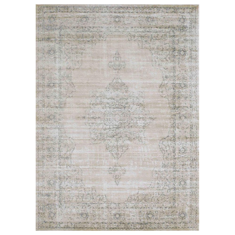 Radici USA Colloseo 3563 7"10" x 10"6" Bone Area Rug, , large