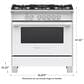 Fisher & Paykel 36" Freestanding Classic Gas Ranges in White, , large
