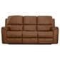 Flexsteel Henry 2-Piece Power Reclining Sofa and Recliner in Caramel Brown, , large