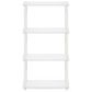 HOMLUX Turn-N-Tube 4-Tier Multipurpose Shelf Display Rack in White, , large