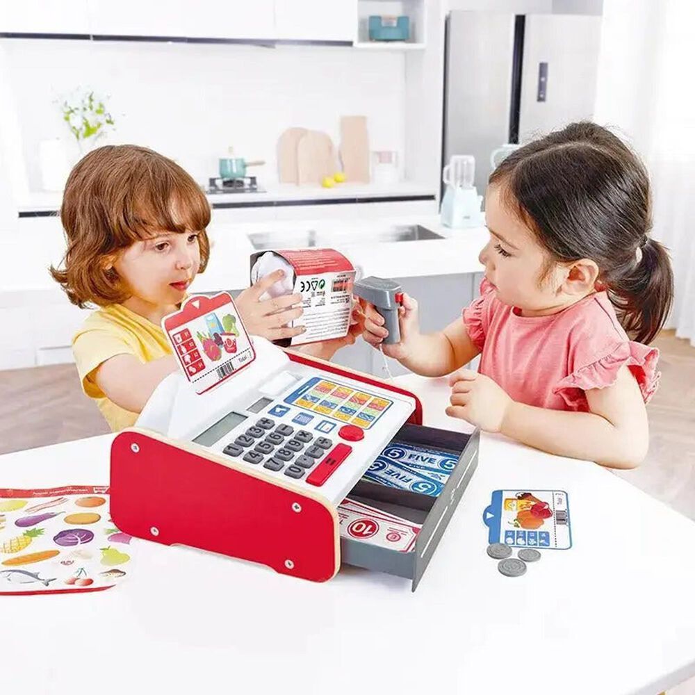 Hape Toys Beep and Buy Cash Register in Multicolor, , large