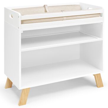 Suite Bebe Livia Multi Purpose Changing Table in White and Natural, , large