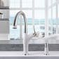 Blanco Artona Pull-Down Kitchen Faucet 1.5 GPM in PVD Steel and White, , large