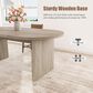GARVEE 71" Oval Dining Table in Gray - Table Only, , large