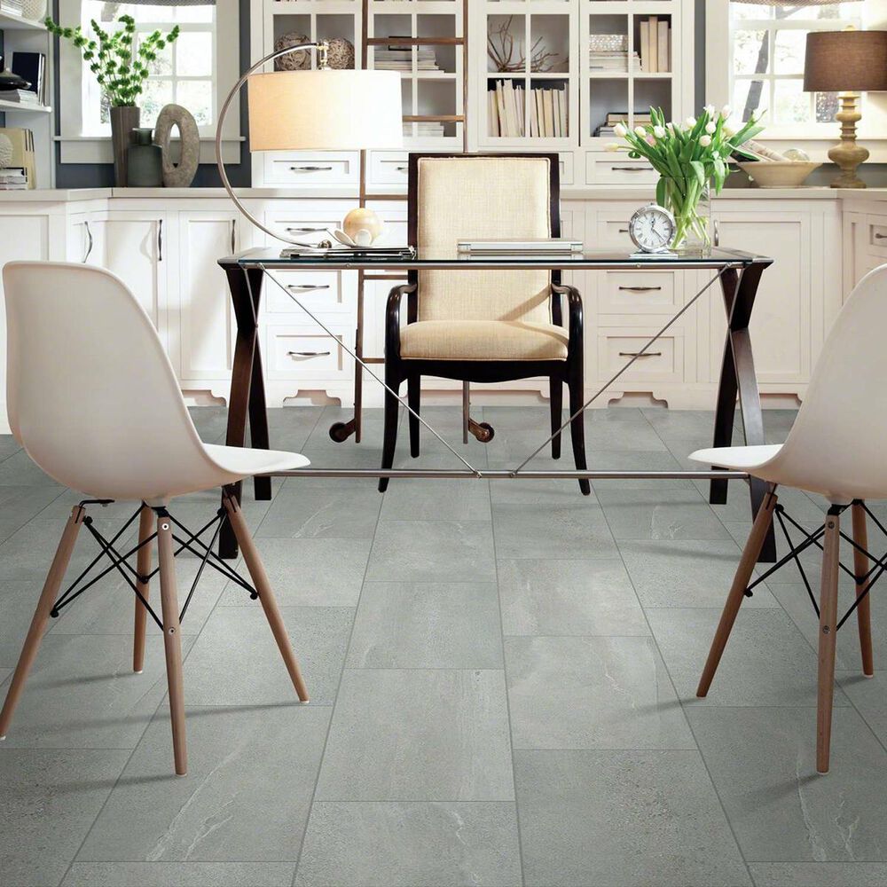 Shaw Sculpture Grey 12" x 24" Porcelain Tile, , large