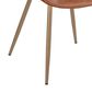 LumiSource Fabrico Side Chair with Camel Faux Leather Cushion in Antique Copper (Set of 2), , large