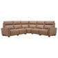 Interlochen 5-Piece Leather Power Reclining Sectional with Power Headrests in Aline Butternut, , large