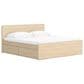 Ashley Onita King Panel Platform Bed with 1 Side Storage in Natural, , large
