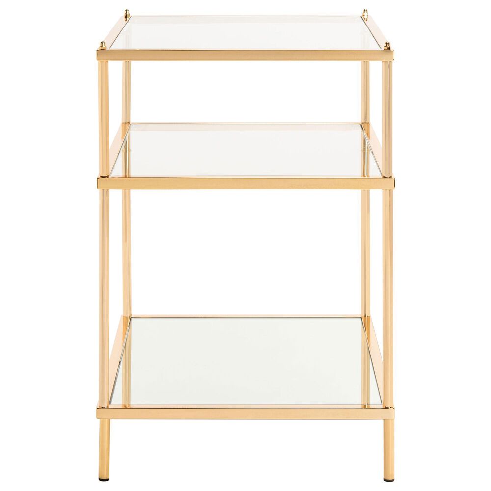 Safavieh Noelia Accent Table in Polished Gold, , large