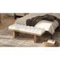 Jennifer Taylor Home Bella Accent Bench with Ivory White Upholstered in Natural, , large
