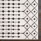 Surya Moroccan Shag 2"7" x 7"3" Black and White Runner, , large