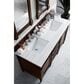 James Martin Vanities Brittany 60" Double Bathroom Vanity in Burnished Mahogany with 3 cm Arctic Fall Solid Surface Top, , large