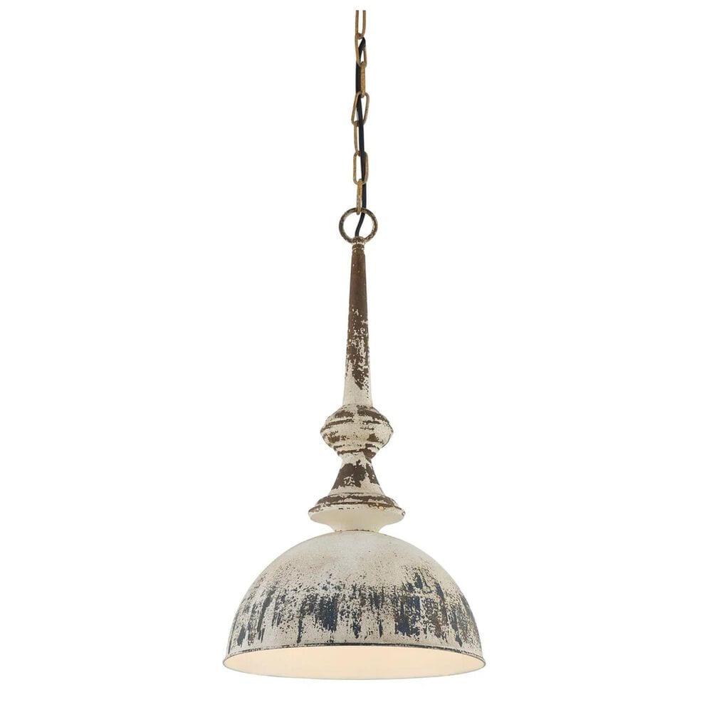 Southern Lighting Liza 1-Light Distressed Metal Pendant, , large