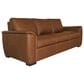 Flexsteel Henry Stationary Leather Sofa and Loveseat Set in Caramel, , large