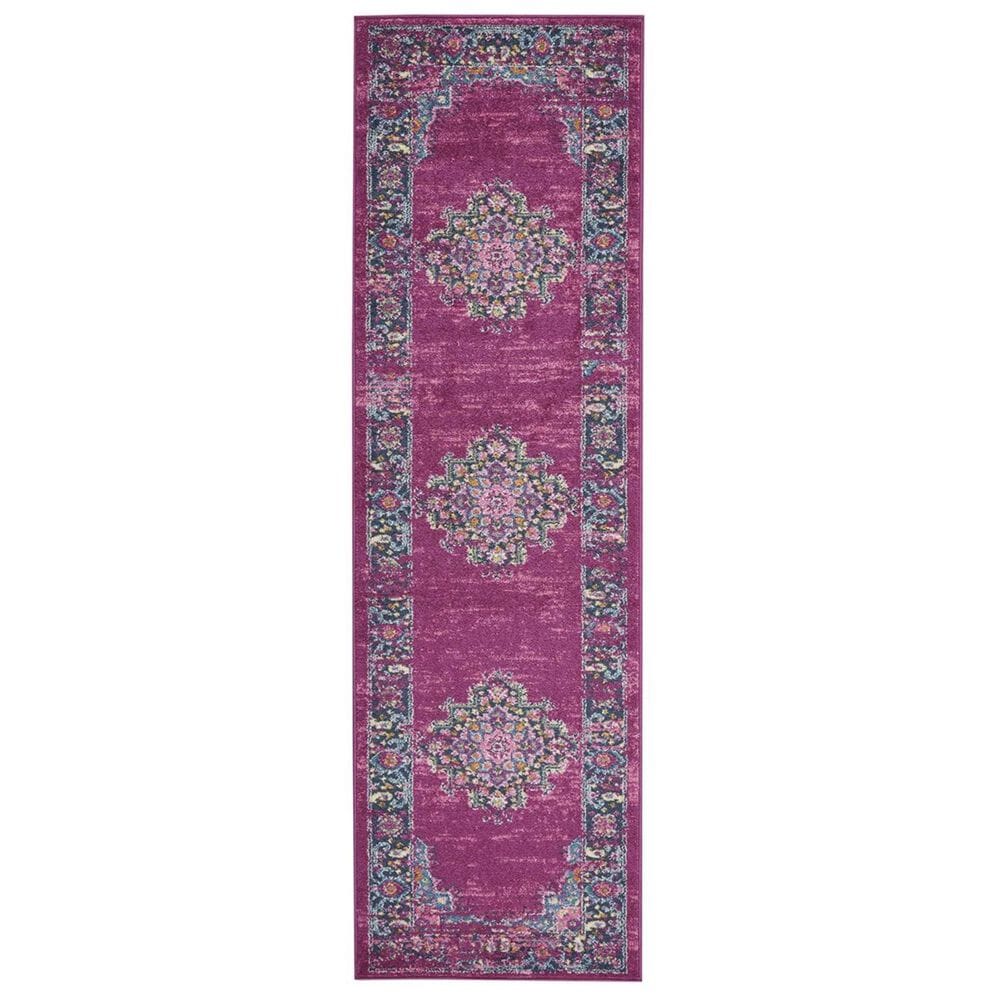 Nourison Passion PSN03 2"2" x 7"6" Fuchsia Runner, , large