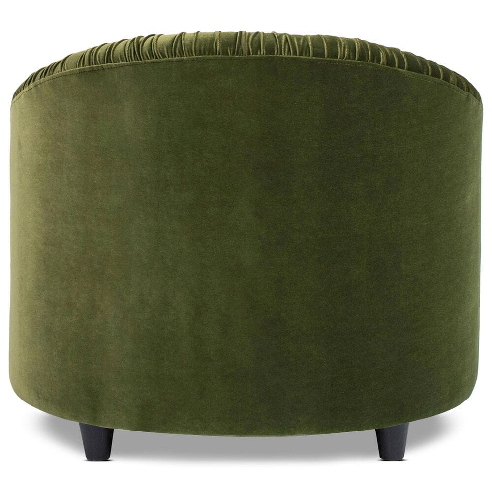 Jennifer Taylor Home Serena Barrel Accent Chair in Olive Green, , large