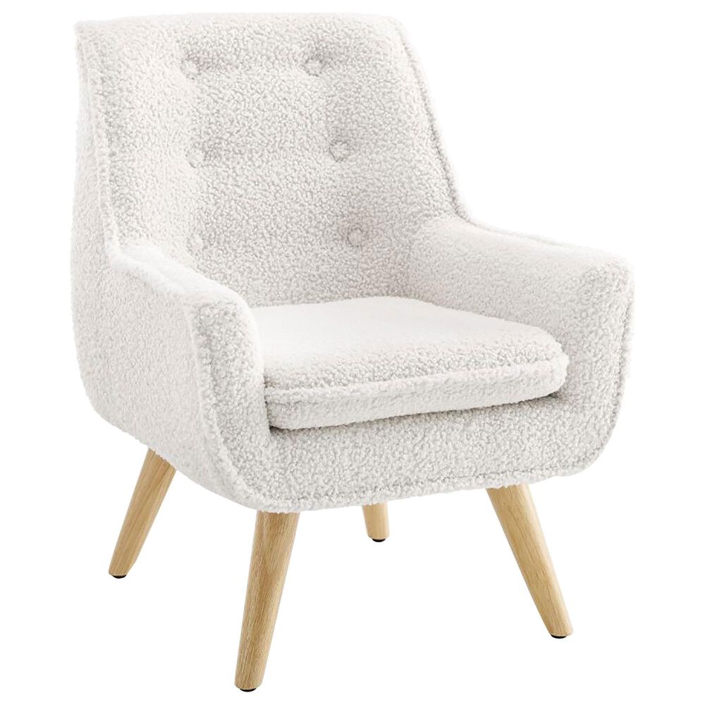 Parkerville Furniture Line Kids Trellis Chair with Neutral Cushion in Natural, , large