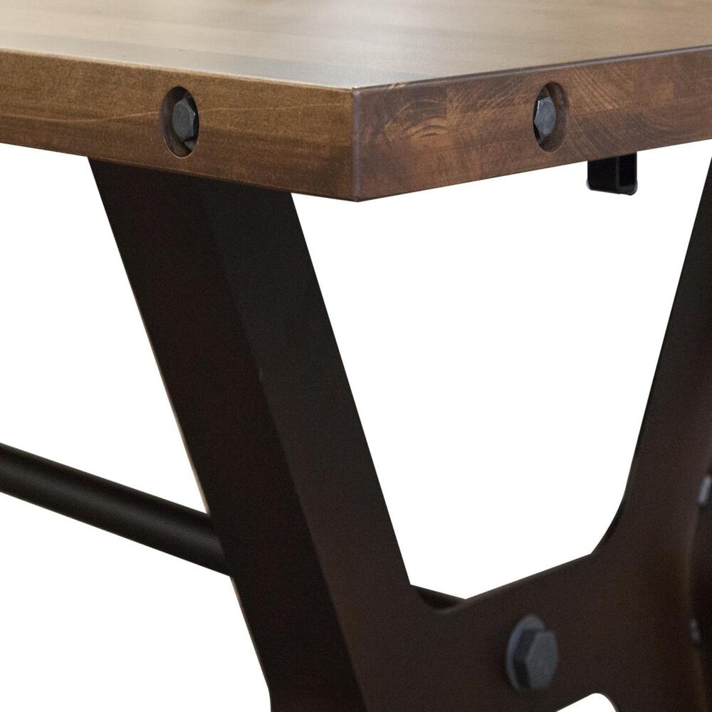 Amisco Parade Dining Table in Oxidado and Toasty Table Only