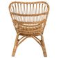 Baxton Studio Earvin Rattan Arm Chair in Natural Brown, , large