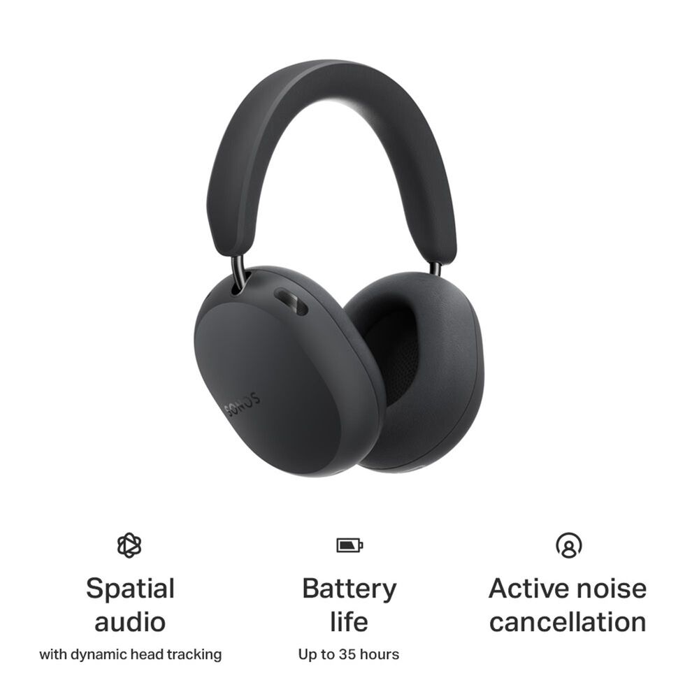 SONOS Ace Ultra Wireless Noise-Canceling Over-Ear Headphones in Black (Pre-Order), , large