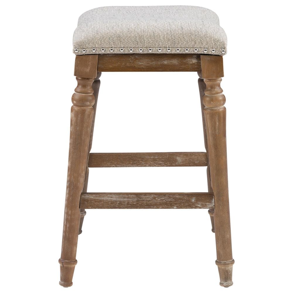 Linon Home Decor Hayes Counter Stool in Hazelnut Brown, , large