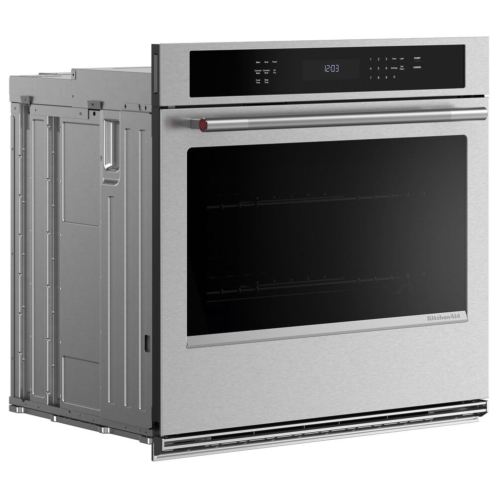 KitchenAid 30&quot; Single Wall Oven with Air Fry Mode in PrintShield Stainless, , large