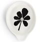 Demdaco Bydesign Spoon Rest in White with Bold Black Flower, , large